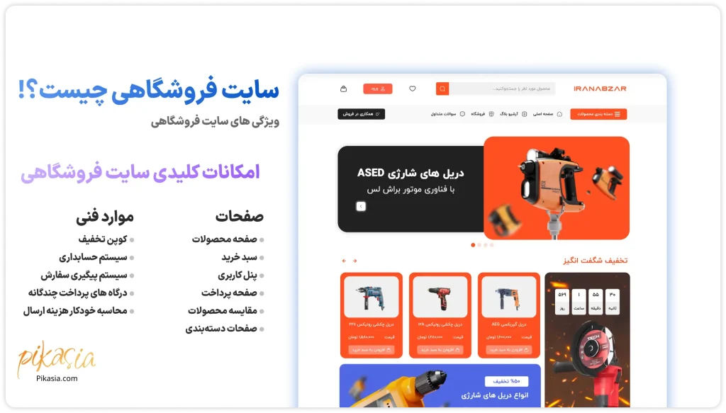 سایت فروشگاهی چیست ویژگی های سایت فروشگاهی