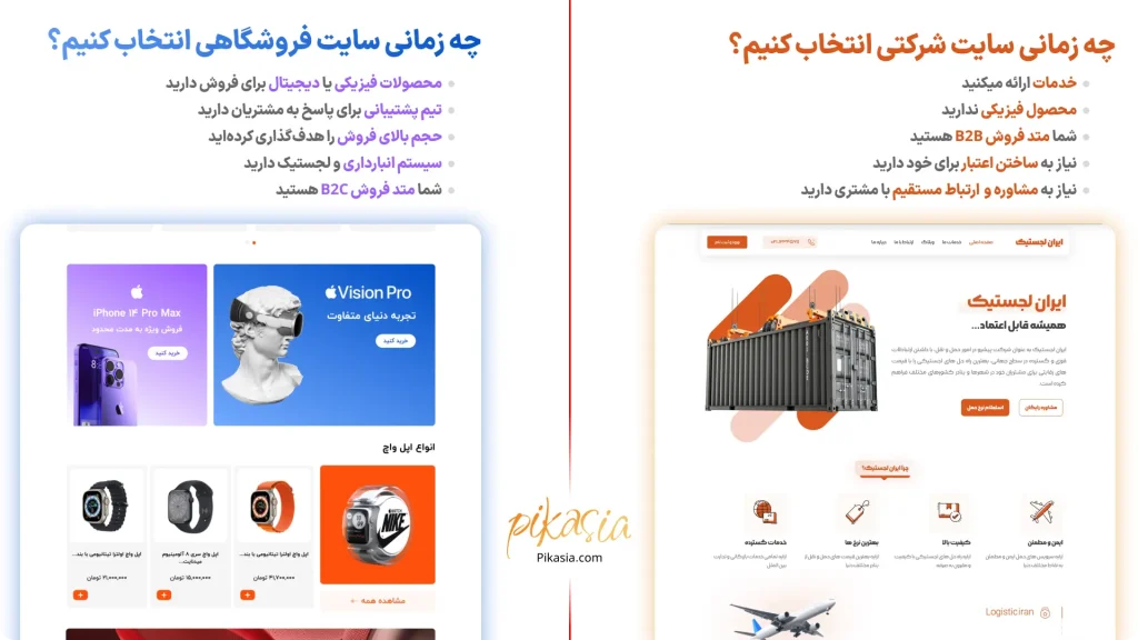 شرایط استفاده از سایت فروشگاهی و شرکتی