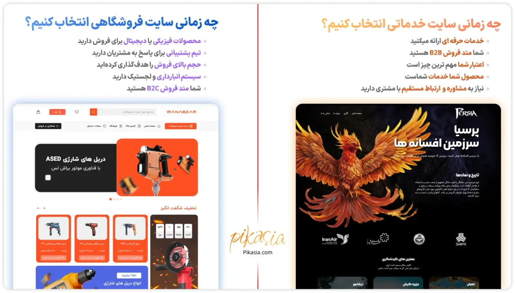 کدام وبسایت برای کسب‌وکار شما انتخاب بهتری است؟